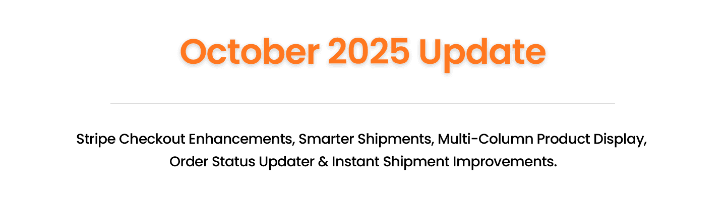 Members One October update banner announcing smarter checkouts, easier shipments and more club tools
