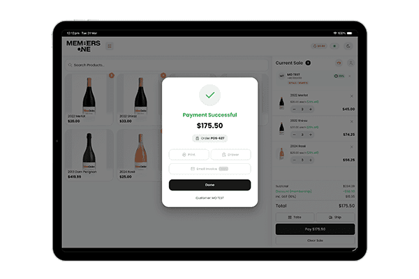 Members One POS working offline with automatic sync