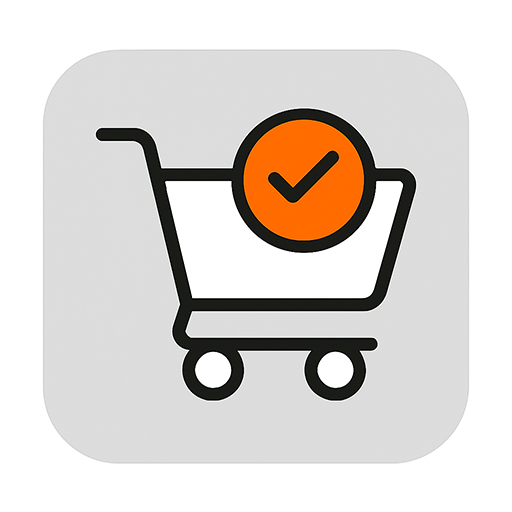 Members One Shopping cart icon with checkmark representing seamless subscription checkout