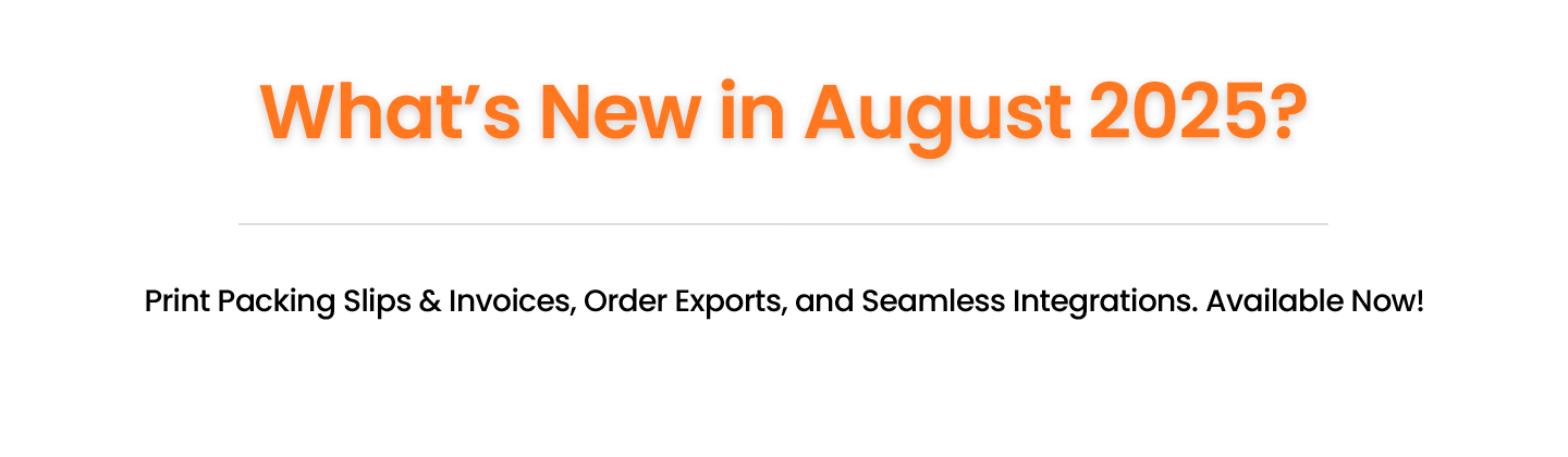 Members One August 2025 Members One update announcement highlighting new features: print packing slips, invoices, order exports, and seamless integrations.