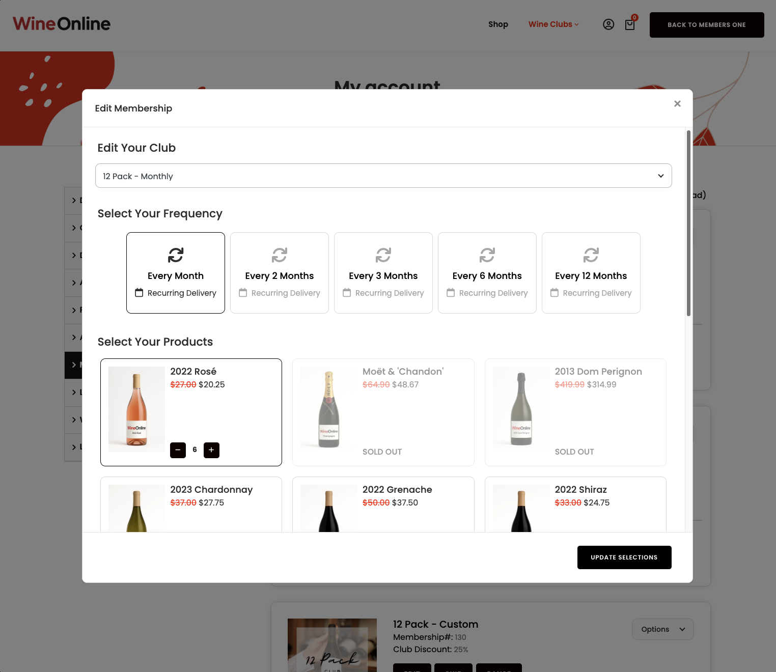 Edit Membership – Members One Members One