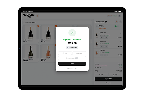 Members One POS working offline with automatic sync